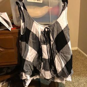 Black and grey tank